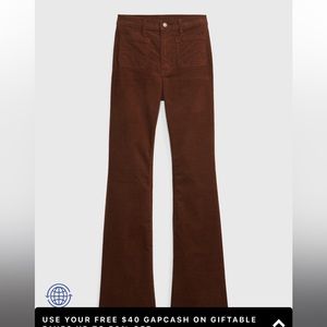 SOLD OUT BLACK CORDUROY FLARES HIGH WAIST